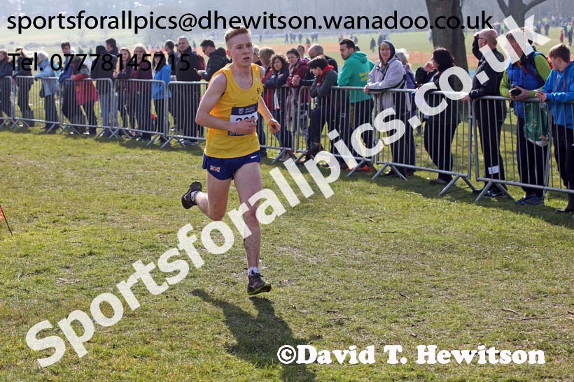 Mens under-20s 2016 Inter Counties Cross Country Champs. and Cross Challenge Final, Cofton Park, Birmingham. Photo: David T. Hewitson/Sports for All Pics